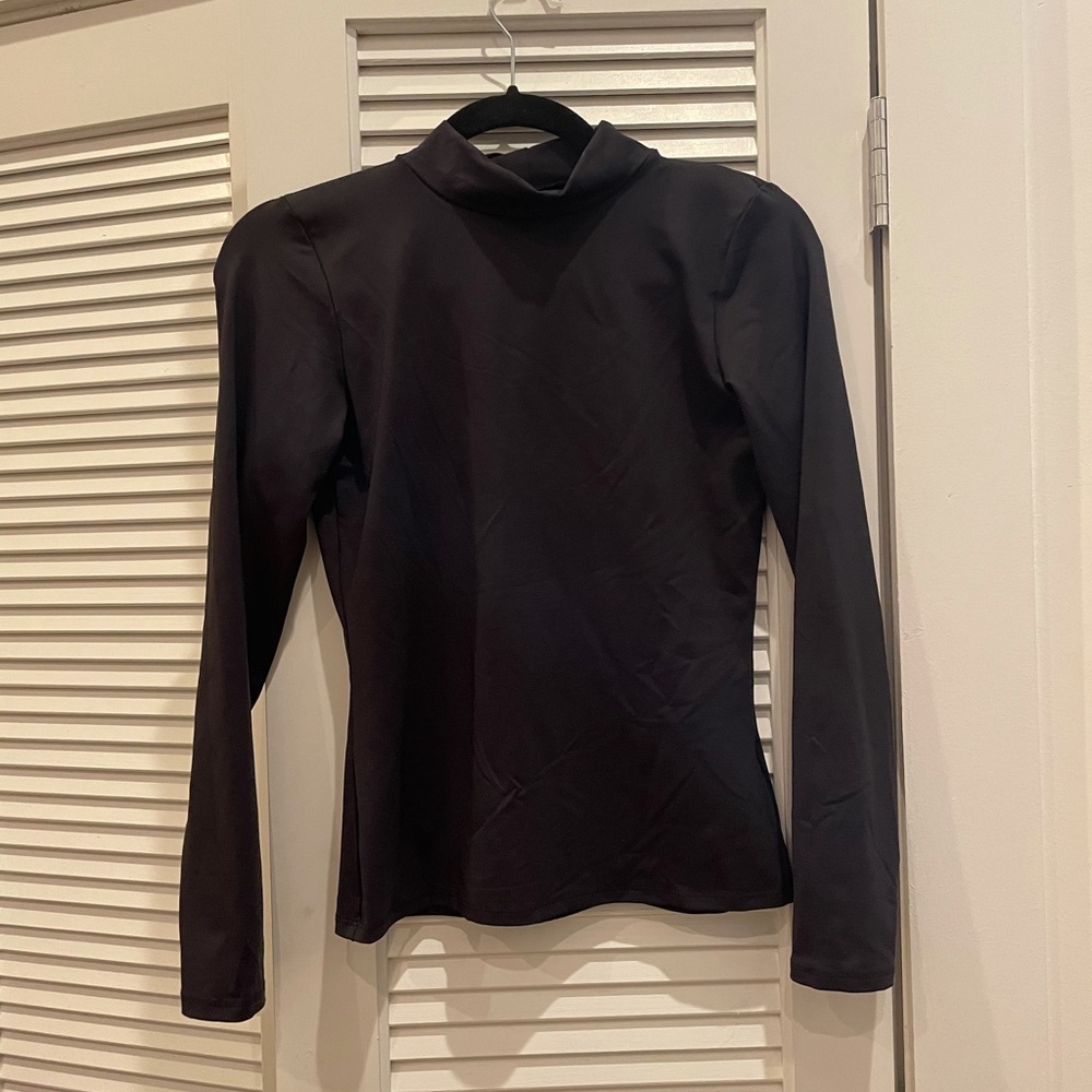 BlackMilk black long-sleeve turtle neck